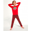 Chlapčenské pyžamo s patentom Family Time 122-128 Červená
