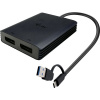 i-tec USB-A/USB-C Dual 4K DP Video adaptér CADUAL4KDP I-Tec