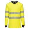 PORTWEST HI-VIS MODAFLAME WX3 FR701 / Nehorľavé reflexné tričko, antistatické - HV žltá/čierna XL