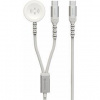 Nabíjací kábel SWISSTEN OPLETENÝ MAGNETICKÝ KABEL 2v1 PRO APPLE WATCH A USB-C, USB-C 1.2 M 22065504