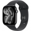 Inteligentné hodinky Apple Watch Series 11 GPS 46mm klavírne čierny hliník - čierny športový remienok - S/M (MEUW4WF/A)