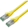 roline recycled material RJ45 (krížený) sieťový prepojovací kábel CAT 6A S/FTP 3 m žltá; 21.45.3223