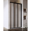 RAVAK SUPERNOVA ASDP3 80cm dvere do niky alebo do kombinácie / sprchový kút hranatý, profil čierny, plast pearl, 00V403R211