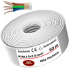 MAS-Premium Kábel odolný voči vlhkosti Napájací kábel Kábel s plášťom 50 m NYM-J 5x2,5 mm² Elektrický kábel