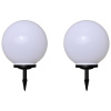 Vonkajšie LED lampy k chodníku so špicatým hrotom 2 ks 40 cm-ForU-277117