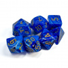 Sada kociek na RPG: Chessex - Vortex-Blue Gold (7 ks)