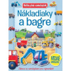 Nákladiaky a bagre Kniha plná samolepiek