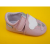 Detské kožené capačky D.D.Step K1596-52599 baby pink BAREFOOT