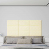 zahrada-XL Nástenné panely 12 ks krémové 60x30 cm umelá koža 2,16 m² 343989