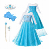 Kostým pre dievča - L šaty maskujú Elza Elsa Frozen 122/128 (Kostým karneval kostým UNICORN Band+ sukňa)