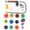 Súprava na testovanie chladiaceho systému MECHANIC COOLING TESTER, 0-2,5 bar, 18 ks - SIXTOL