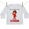 Boodyy Tričko s dlhým rukávom Keď vyrastiem budem letuška 80 (9-12 mesiacov)