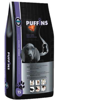 Puffins Junior Maxi 15kg krmivo pre psov