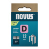 NOVUS tenké, ploché drôtené sponky typ D, 53 F/12 mm, 600 ks
