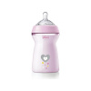CHICCO Fľaša dojčenská Natural Feeling 330 ml dievča 6m+ 9x9x18 ružová