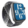 GEAR4 Řemínek Apple Watch 41/40/38mm SM šedá/melír - GEAR4 remienok Braided S 135-150 cm pre Apple Watch 38/40/41mm - Storm ZG705009487
