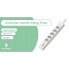 Predlžovací Kábel lamelový Viking Technology 1,5 m 5 ks zásuviek biely