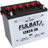 FULBAT batérie 12V, 12N24-3A, 24Ah, 220A, pravá, konvenčné, 184x124x175, FULBAT (vr. balenie elektrolytu)