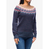 Dámsky sveter Fjallraven Ovik Knit Sweater - navy