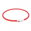 Trixie Flash USB svietiaci obojok XS-XL 70 cm / 10 mm, - červená (RP 0,30 €)