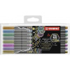 Prémiová vláknová metalická fixka STABILO Pen 68 metallic - 8 ks sada