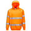 Portwest B304 HI-VIS Reflexná mikina s kapucňou Fluorescenčno oranžová, 4XL