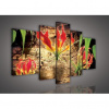 Obraz na plátne viacdielny - OB2515 - Červený kvet 170cm x 100cm - S4A