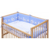 Dětská postýlka se stahovací bočnicí - přírodní ECO - 120x60 cm s kompletní výbavou Toro Barva soupravy: Toro modrá