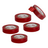 DEMA Elektrikárska izolačná páska 15 mm / 10 m, červená, 5 ks 22260D