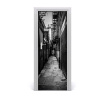 Fototapeta samolepiace na dvere mestské uličky 75x205