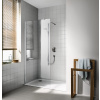 KERMI - Cada XS strieborná lesk Walk-in WALL 1000/2000 číre sklo s CadaClean CKTWF10020VPK CKTWF10020VPK