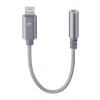 Cellularline Music Enabler Extra odolný adaptér z konektoru Lightning na 3.5 mm jack šedá / MFI certifikace (MUSICENABLERMFID)
