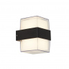 Searchlight Pittsburgh Outdoor Wall Light - Black Metal & Opal