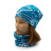Čiapka a nákrčník Tyrkys Splash - S