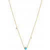 ANIA HAIE NAU001-02YG Terquoise & Sapphire Ladies Necklace Gold 14K, adjustable