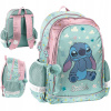 Školský batoh viackomorový Lilo a Stitch Paso modrý, ružový, viacfarebný, zelený 22 l