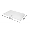 Aquatek SMC 140 x 90 cm SMC140X90 (Sprchová vanička z tvrdeného polyméru + ORIGINÁL SIFÓN)