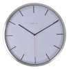 Designové nástěnné hodiny 3071wi Nextime Company White Stripe 35cm