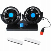 REGULOVATEĽNÝ AUTOMOBILOVÝ VENTILÁTOR S DVOJITÝM VENTILÁTOROM 12 V