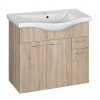 Aqualine KERAMIA FRESH umývadlová skrinka 74,5x74x34,7cm, dub platín 50083