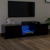 vidaXL TV skrinka s LED svetlami čierna 140x40x35,5 cm 804293