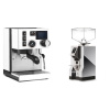 Rancilio Silvia BC PID, white + Eureka Mignon Specialita, CR chrome