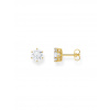 Thomas Sabo H2300-414-14 Gold-plated Ear Studs with big white Stone 7,0 mm