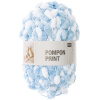 Rico design háčkovacia bambulková priadza POMPON Print svetlo modro-biela - 1 ks