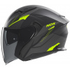 NOX prilba N130 Myst 2025 čierna matná, žltá fluo, veľ. S