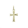 Zlatý prívesok krížik P9