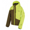 Husky Detská ski bunda Gomez Kids br. zelená / tmavá khaki - 152