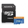 Pamäťová karta ADATA Premier micro SDXC karta 256GB UHS-I Class 10 + adaptér (AUSDX256GUICL10A1-RA1)