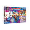 Puzzle GIANT obojstranné Skvelý tím Tlapkové patroly / Paw patrol 15 dielikov v krab. 40x27cm 24m+