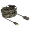 Delock USB kábel USB 2.0 USB-A zástrčka, USB-A zásuvka 20.00 m viacfarebná 82690; 82690